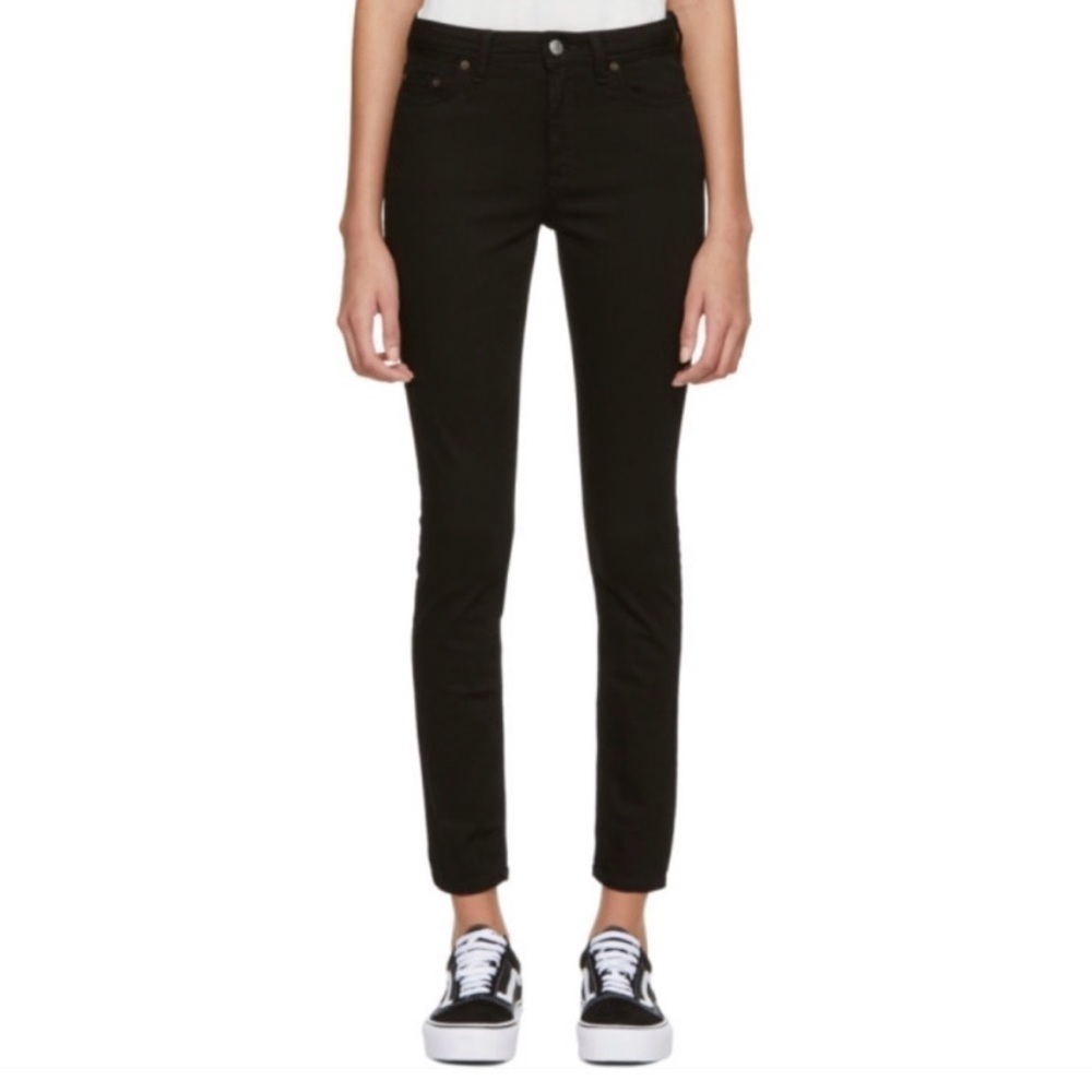 ACNE Studios Climb Jeans Skinny Ankle Crop in Stay Black 28